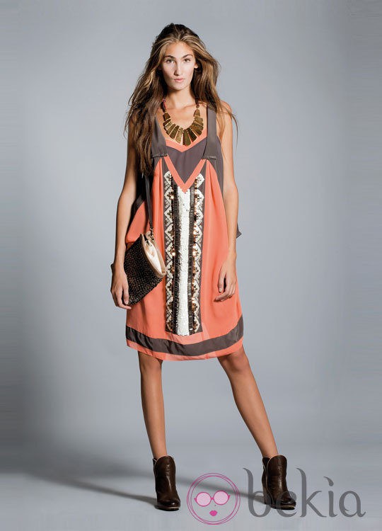Vestido tribal de la colección primavera/verano 2013 de Hoss Intropia