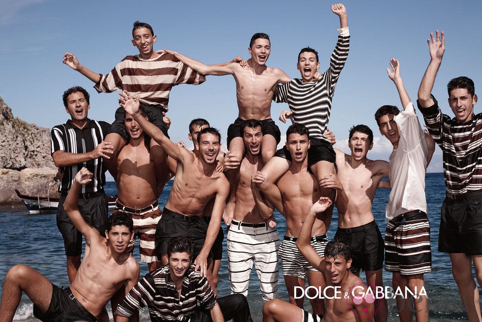 Camisas y pantalones de rayas de la colección masculina primavera/verano 2013 de Dolce & Gabbana