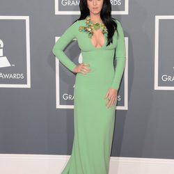 Katy Perry con un vestido de Gucci en los Grammy 2013