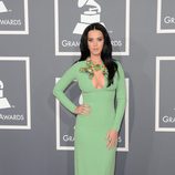 Katy Perry con un vestido de Gucci en los Grammy 2013