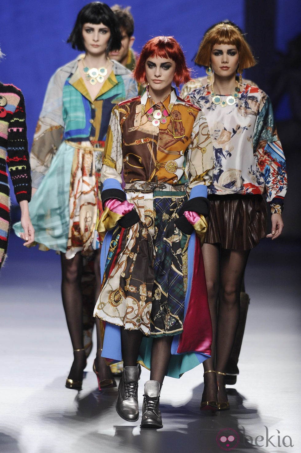 Looks multicolor en la colección otoño/invierno 2013/2014 de Francis Montesinos en la Madrid Fashion Week