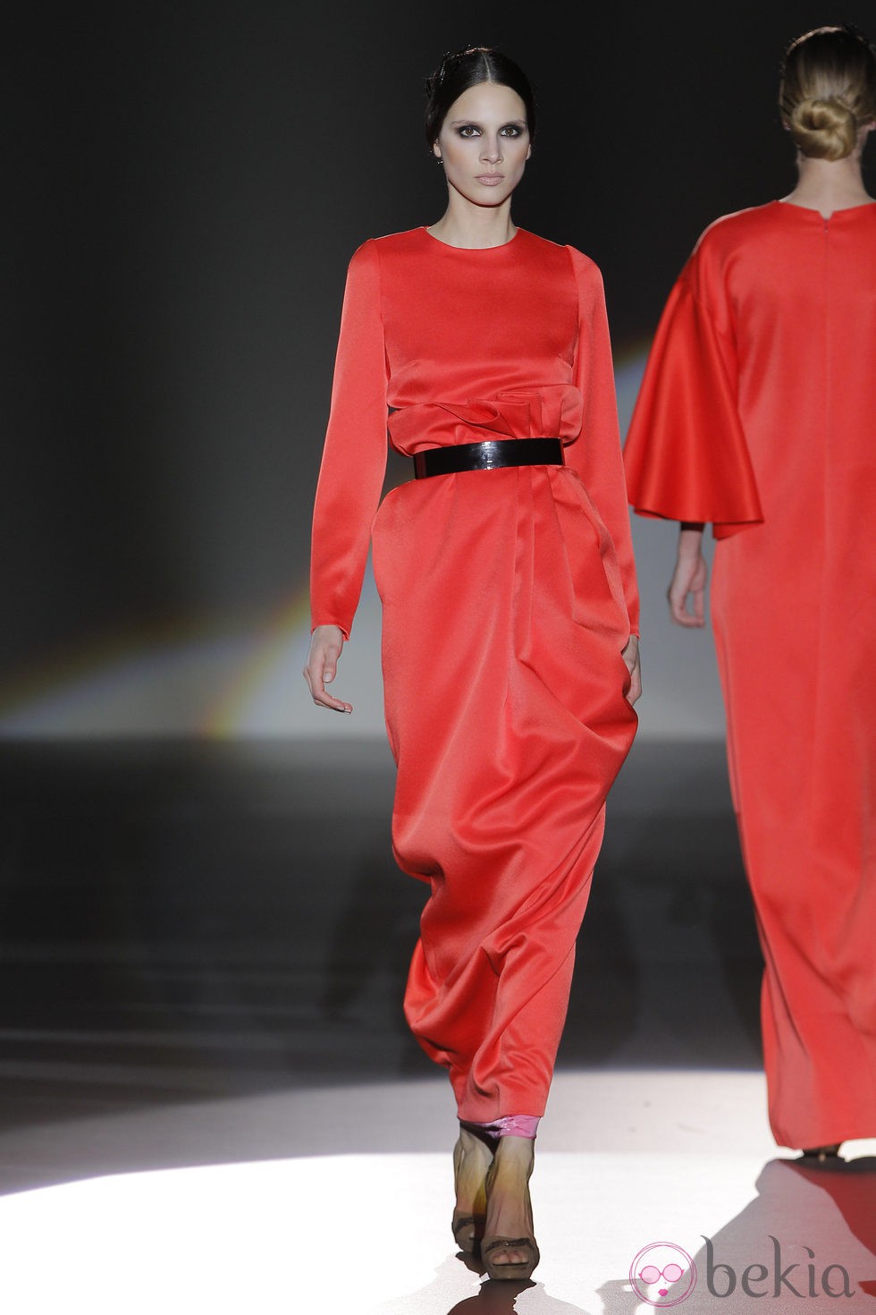 Vestido largo de la colección otoño/invierno 2013/2014 de Juana Martín en Madrid Fashion Week