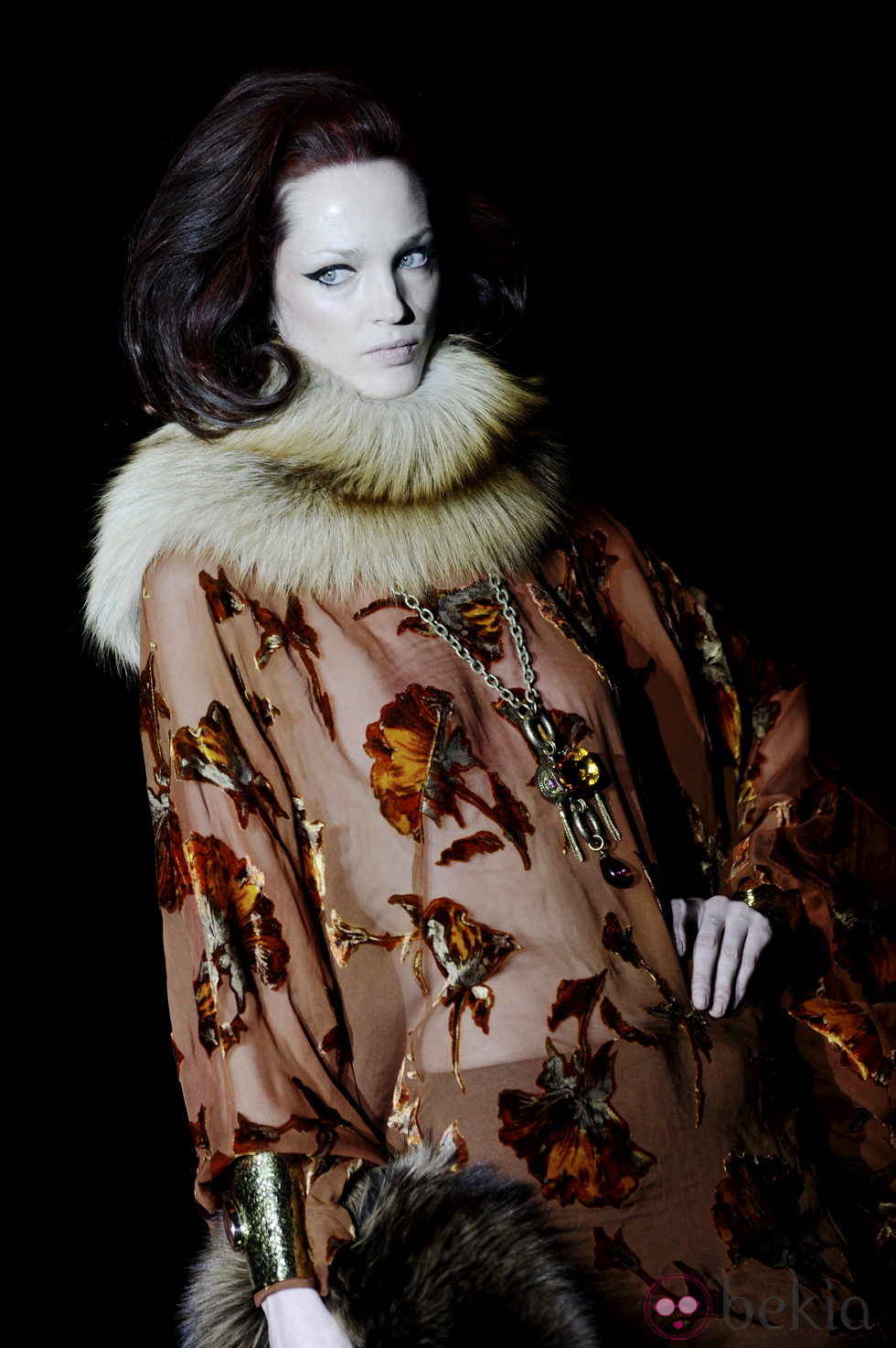 Camisa de flores de la colección otoño/invierno 2013/2014 de Roberto Verino en Madrid Fashion Week
