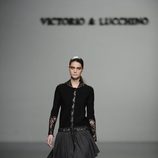 Vestido con falda de vuelo de la colección otoño/invierno 2013/2014 de Victorio y Lucchino en Madrid Fashion Week