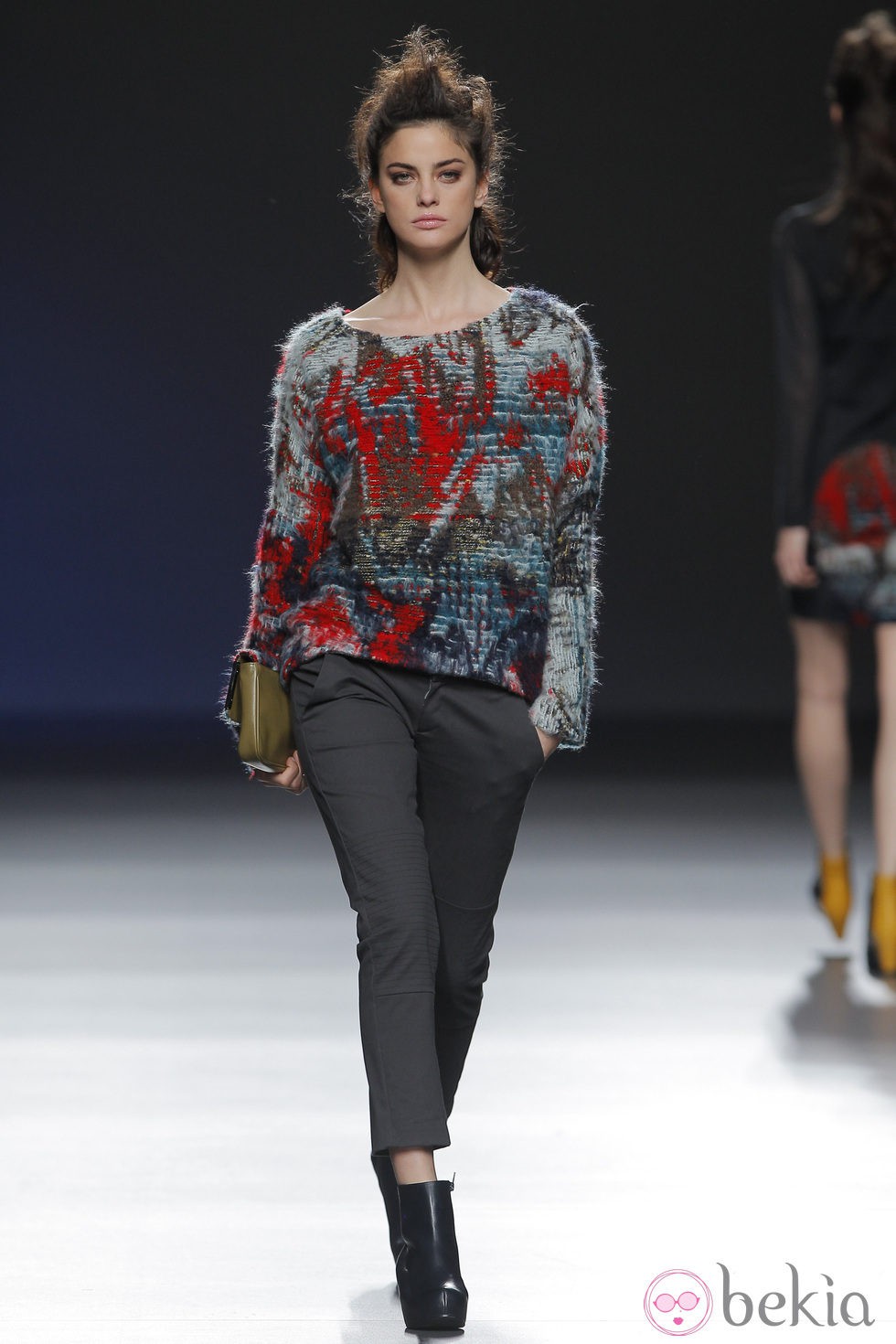 Jersey étnico de la colección otoño/invierno 2013/2014 de Sara Coleman en Madrid Fashion Week