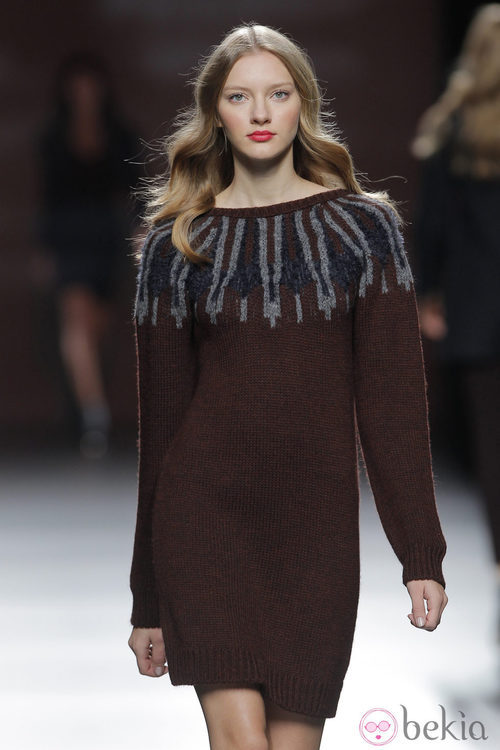 Vestido de lana de la colección otoño/invierno 2013/2014 de Sita Murt en Madrid Fashion Week