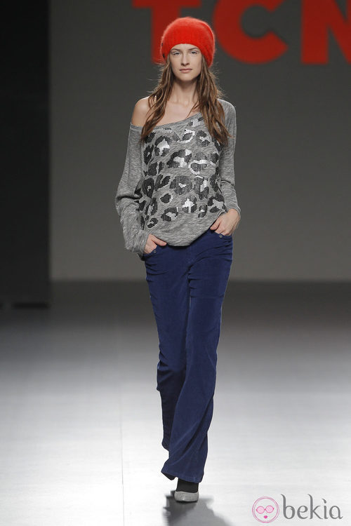 Pantalones vaqueros de la colección otoño/invierno 2013/2014 de TCN en Madrid Fashion Week