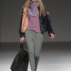 Abrigo de piel de la colección otoño/invierno 2013/2014 de TCN en Madrid Fashion Week
