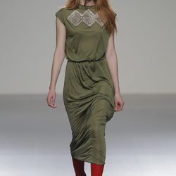 Vestido verde de la colección otoño/invierno 2013/2014 de HOWL by Maria Glück en El Ego de Madrid Fashion Week
