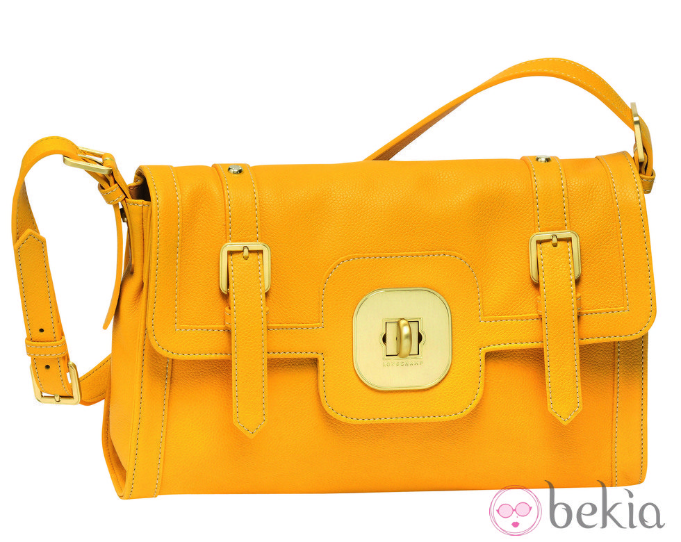 Bolso 'Gatsby Sport' en color amarillo de la colección primavera/verano 2013 de Longchamp