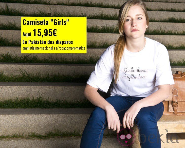 Camiseta 'Girls' de la colección 'Ropa Comprometida' de Amnistía Internacional