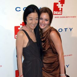 La diseñadora Vera Wang y Leighton Meester