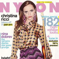 Christina Ricci, portada de Nylon en septiembre de 2011