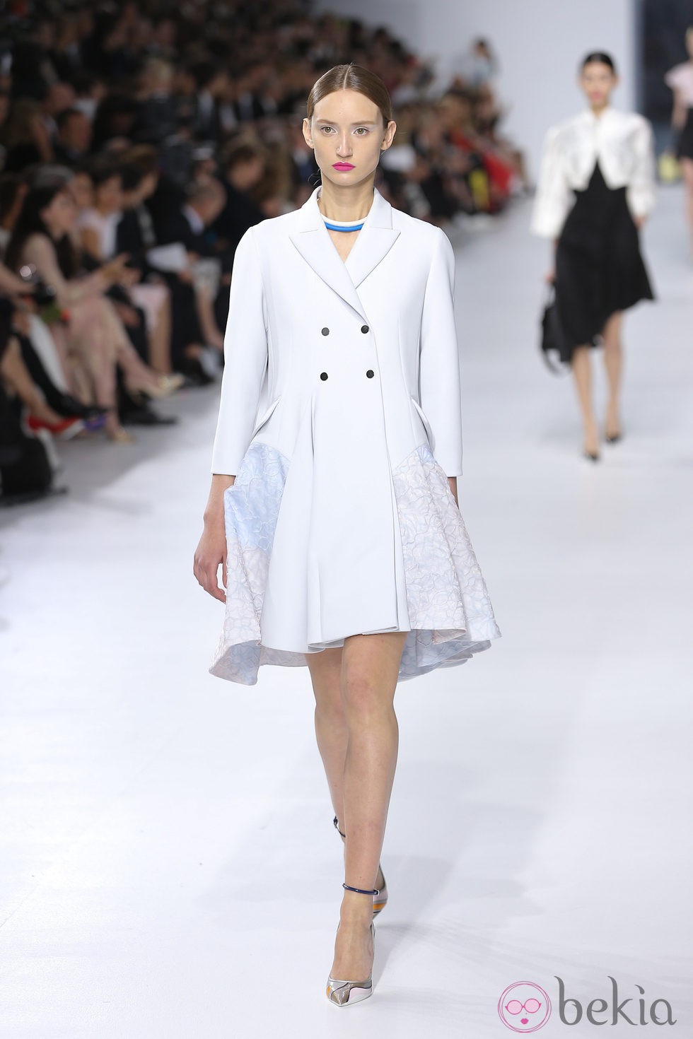 Abrigo blanco de la colección crucero 2014 de Dior