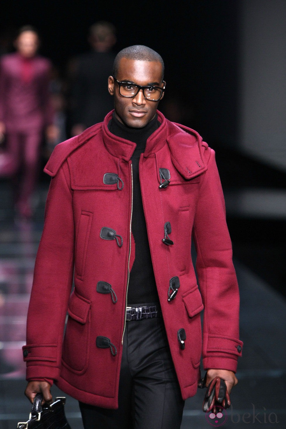 Abrigo rojo de la colección otoño/invierno 2013/2014 de Hugo Boss