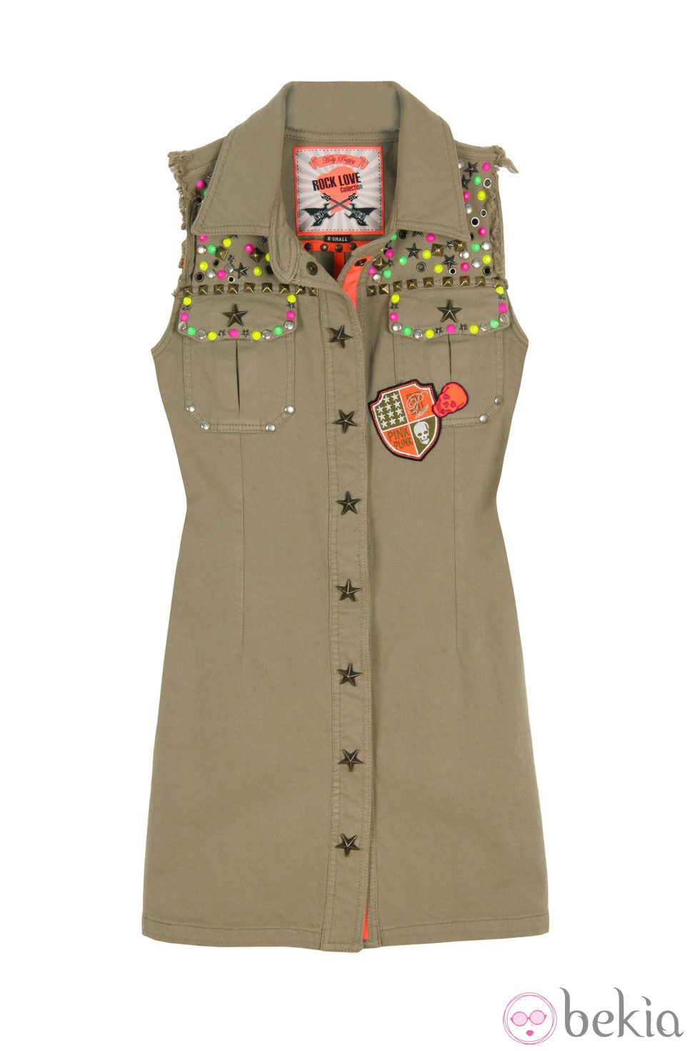 Vestido de botones de la línea 'Militar Chic' de la colección primavera/verano 2013 de Holy Preppy