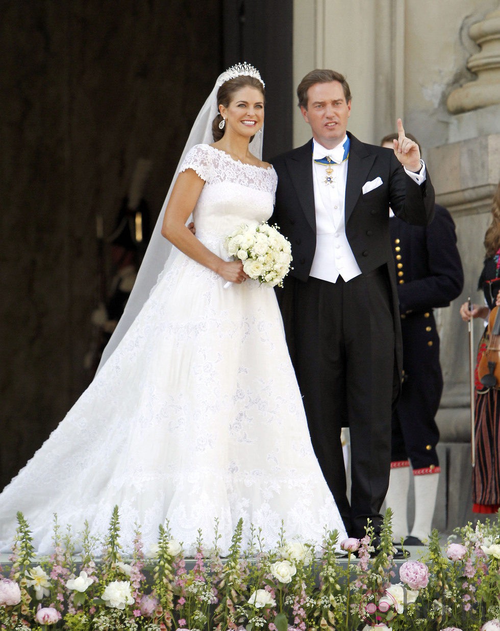 Magdalena de Suecia vestida de Valentino el día de su boda con Chris O'Neill