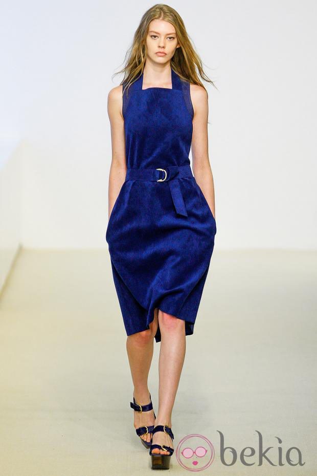 Vestido azul de la colección Resort 2014 de Calvin Klein