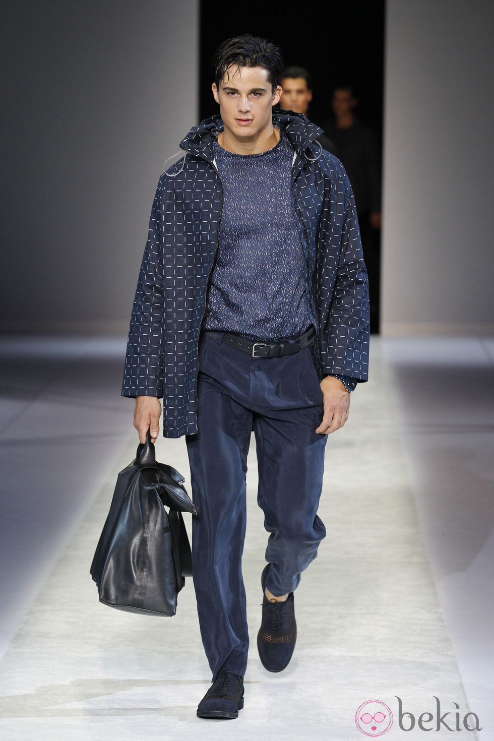 Pantalón de la colección primavera/verano 2014 de Emporio Armani en la Semana de la Moda de Milán