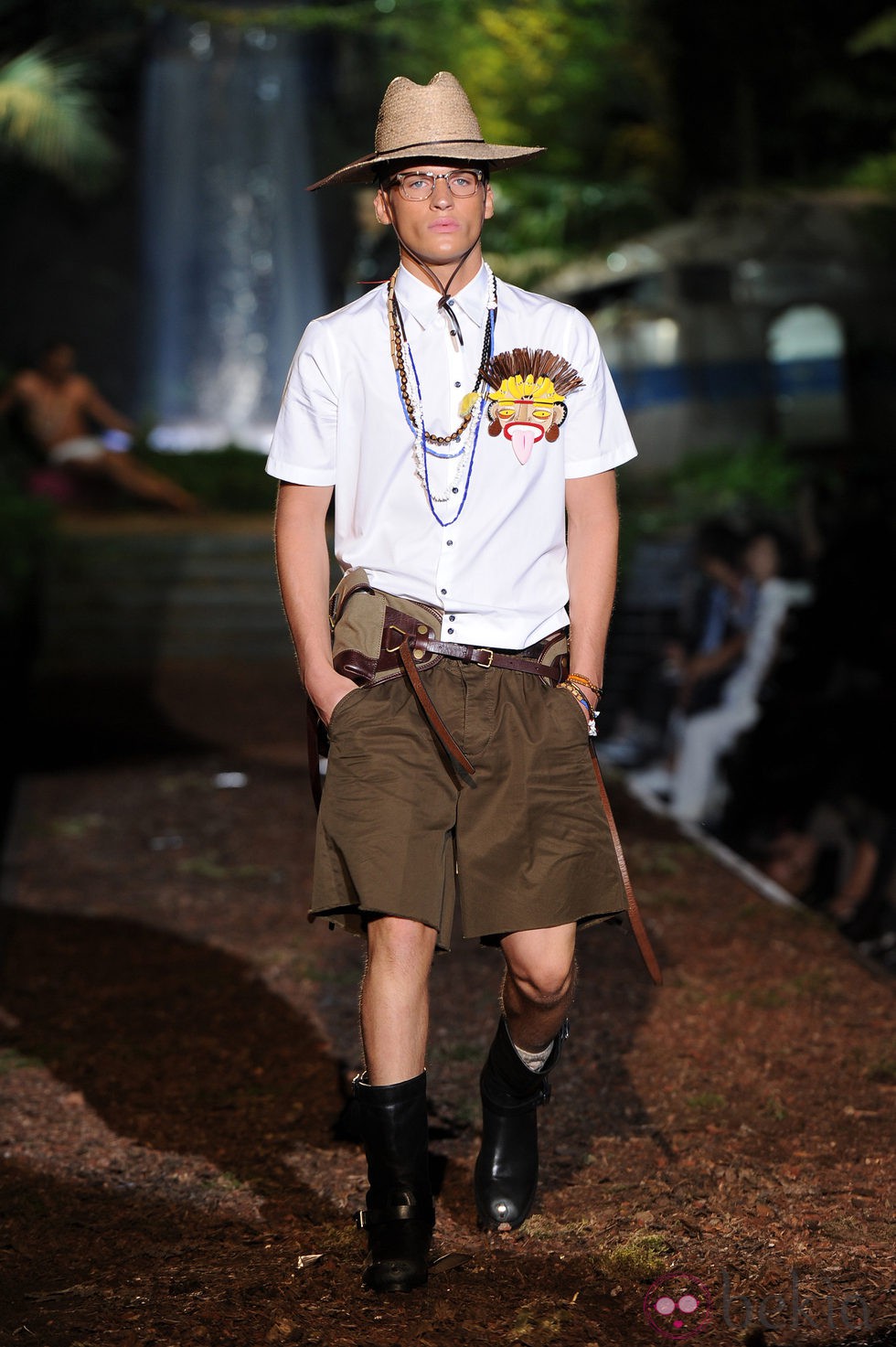 Bermudas de la colección primavera/verano 2014 de DSquared2 en la Semana de la Moda de Milán