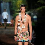 Bañador estampado de la colección primavera/verano 2014 de DSquared2 en la Semana de la Moda de Milán
