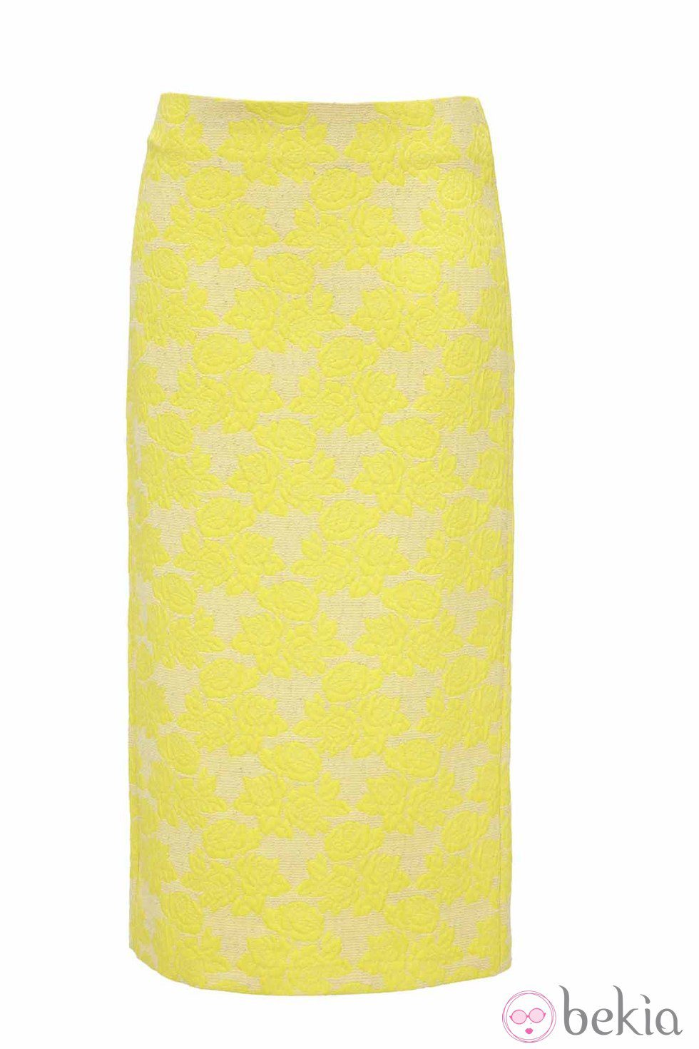 Falda larga amarilla de Asos para la colección Rosetti