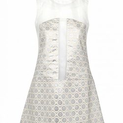 Vestido blanco y plata de Asos para la colección Rosetti