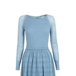 Vestido de punto azul de la colección pre fall 2014 de Hoss Intropia