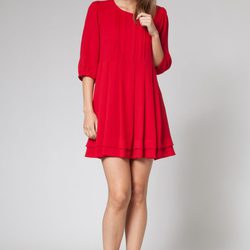 Vestido rojo de la colección otoño/invierno 2013 de Poète