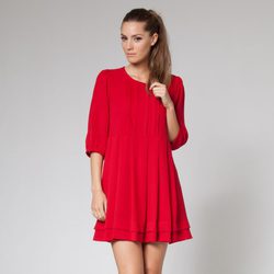 Vestido rojo de la colección otoño/invierno 2013 de Poète