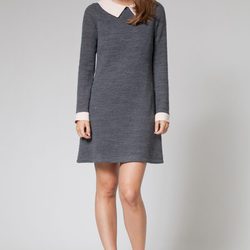 Vestido gris de la colección otoño/invierno 2013 de Poète
