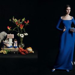 Vestido azul de la colección otoño/invierno 2013 de Valentino