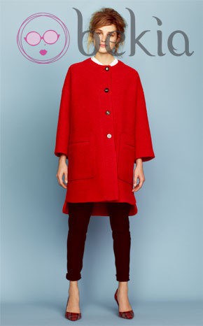 Abrigo rojo  de la colección otoño/invierno 2013 de Asos
