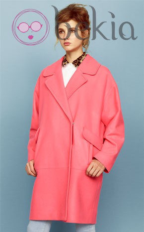 Abrigo oversized color rosa de la colección otoño/invierno 2013 de Asos
