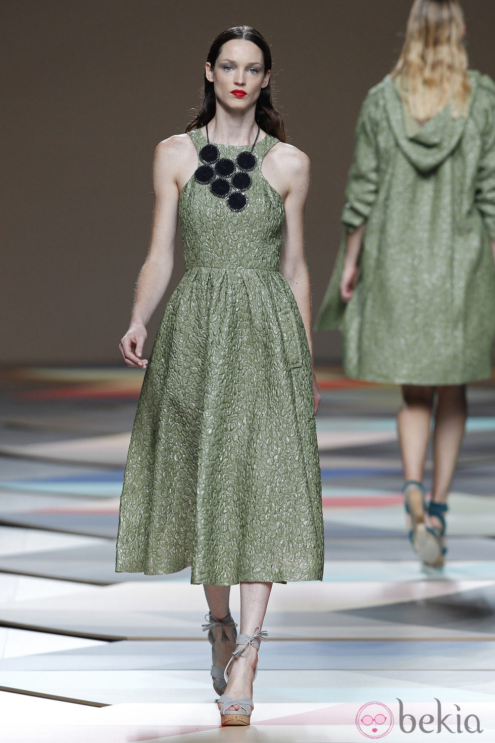 Vestido verde de la colección primavera/verano 2014 de Ailanto en Madrid Fashion Week