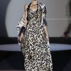 Vestido de leopardo de la colección primavera/verano 2014 de Roberto Verino en Madrid Fashion Week