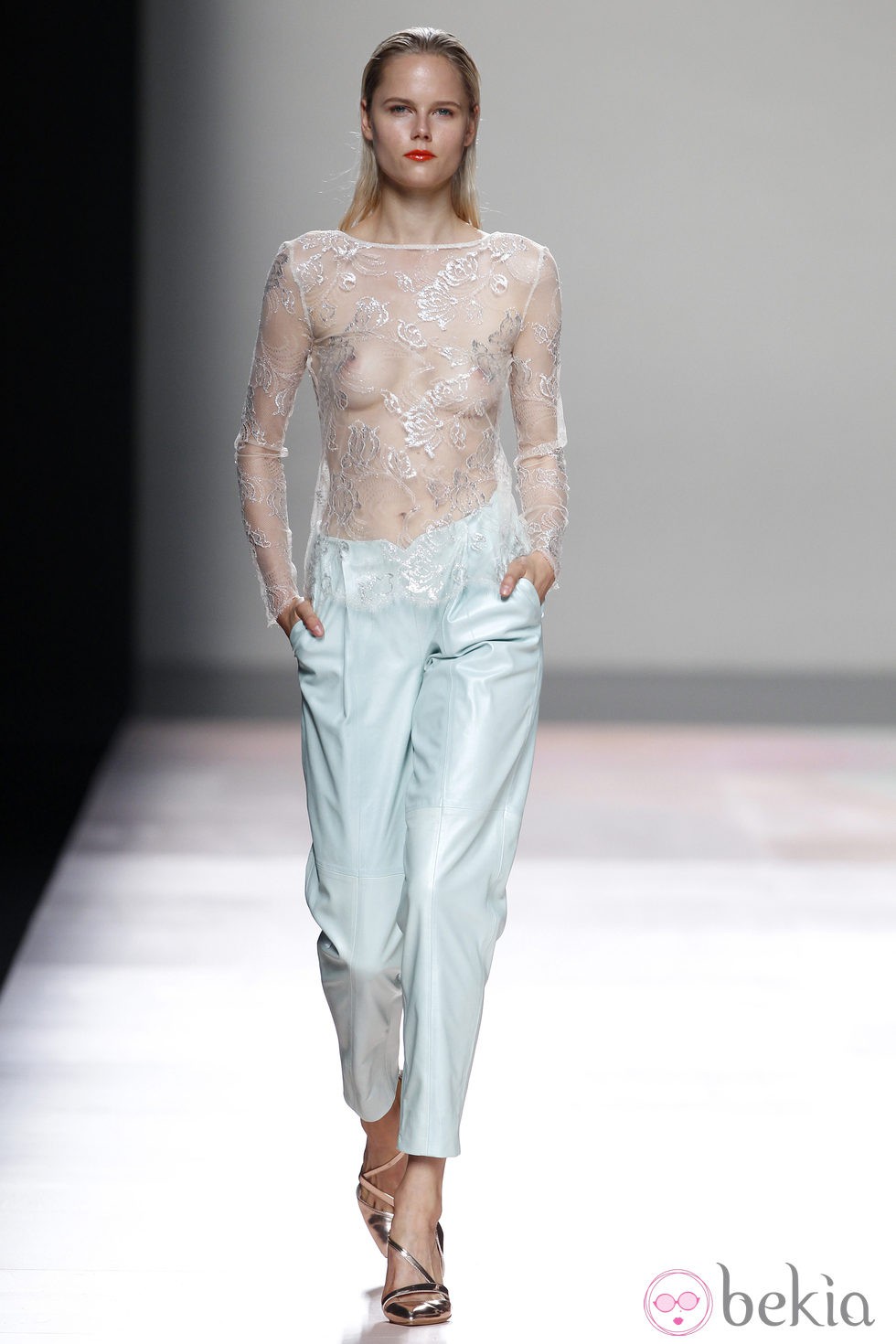 Pantalón y camisa de la colección primavera/verano 2014 de Duyos en Madrid Fashion Week