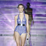 Body azul de encaje de la colección primavera/verano 2014 de Andrés Sardá en Madrid Fashion Week