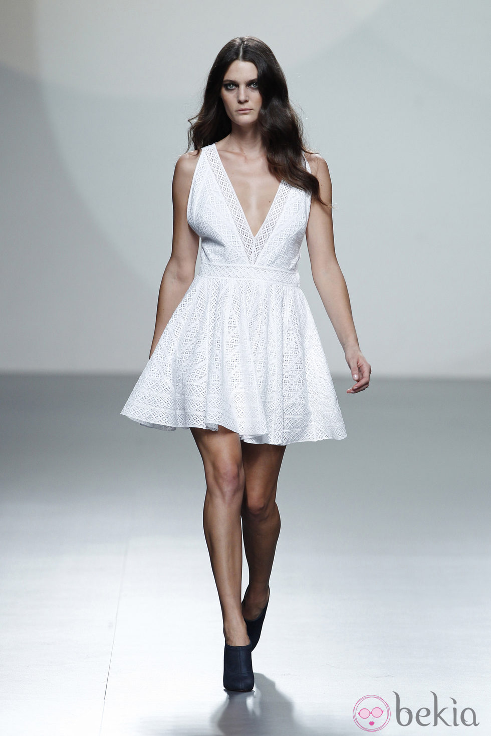 Vestido línea A de la colección primavera/verano 2014 de Teresa Helbig en Madrid Fashion Week