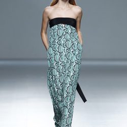 Vestido print animal de la colección primavera/verano 2014 de Ángel Schlesser en Madrid Fashion Week
