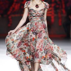 Vestido estampado de la colección primavera/verano 2014 de Francis Montesinos en Madrid Fashion Week
