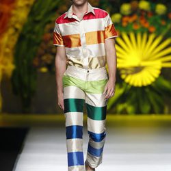 Total look de la colección primavera/verano 2014 de Francis Montesinos en Madrid Fashion Week