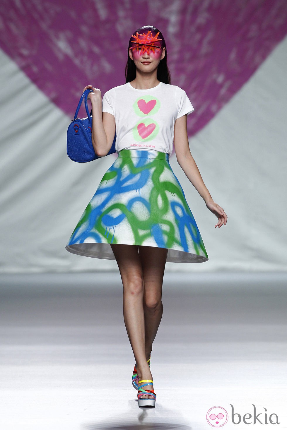 Falda con forma de cono de la colección primavera/verano 2014 de Ágatha Ruiz de la Prada en Madrid Fashion Week