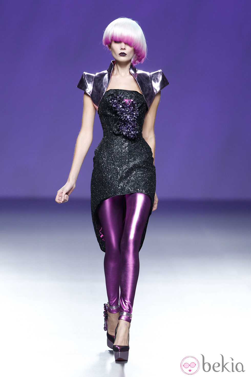 Vestido y leggins de la colección primavera/verano 2014 de Maya Hansen en Madrid Fashion Week