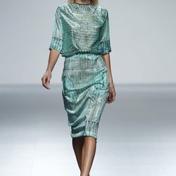 Vestido verde de la colección primavera/verano 2014 de Martin Lamothe en Madrid Fashion Week