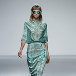 Vestido verde de la colección primavera/verano 2014 de Martin Lamothe en Madrid Fashion Week