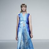 Look azul acuático de la colección primavera/verano 2014 de Martin Lamothe en Madrid Fashion Week