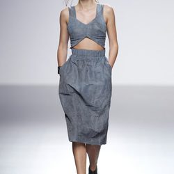 Crop top y falda de la colección primavera/verano 2014 de Manémané en la pasarela EGO Madrid Fashion Week