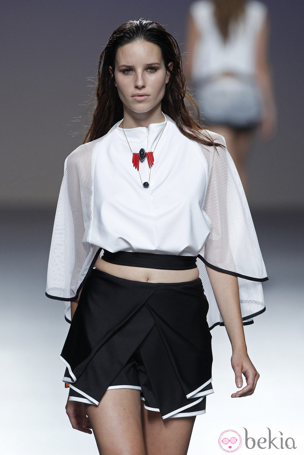 Falda de volantes de la colección primavera/verano 2014 de POL en la pasarela EGO Madrid Fashion Week