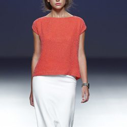 Look de blusa y falda de la colección primavera/verano 2014 de Diego Estrada en el EGO Madrid Fashion Week